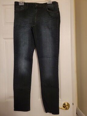 Jessica Simpson Women's Dark Wash Skinny Jeans - Black
